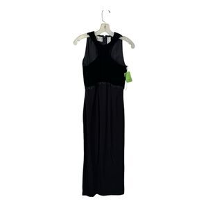 Blacktie Oleg Cassani Elegant Black Sleeveless Dress